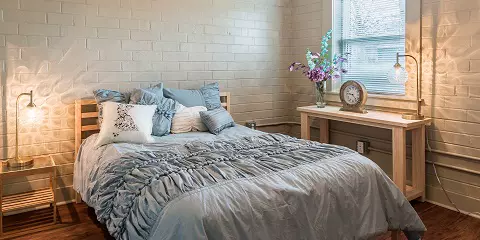Oneida Mills lofts interior bedroom
